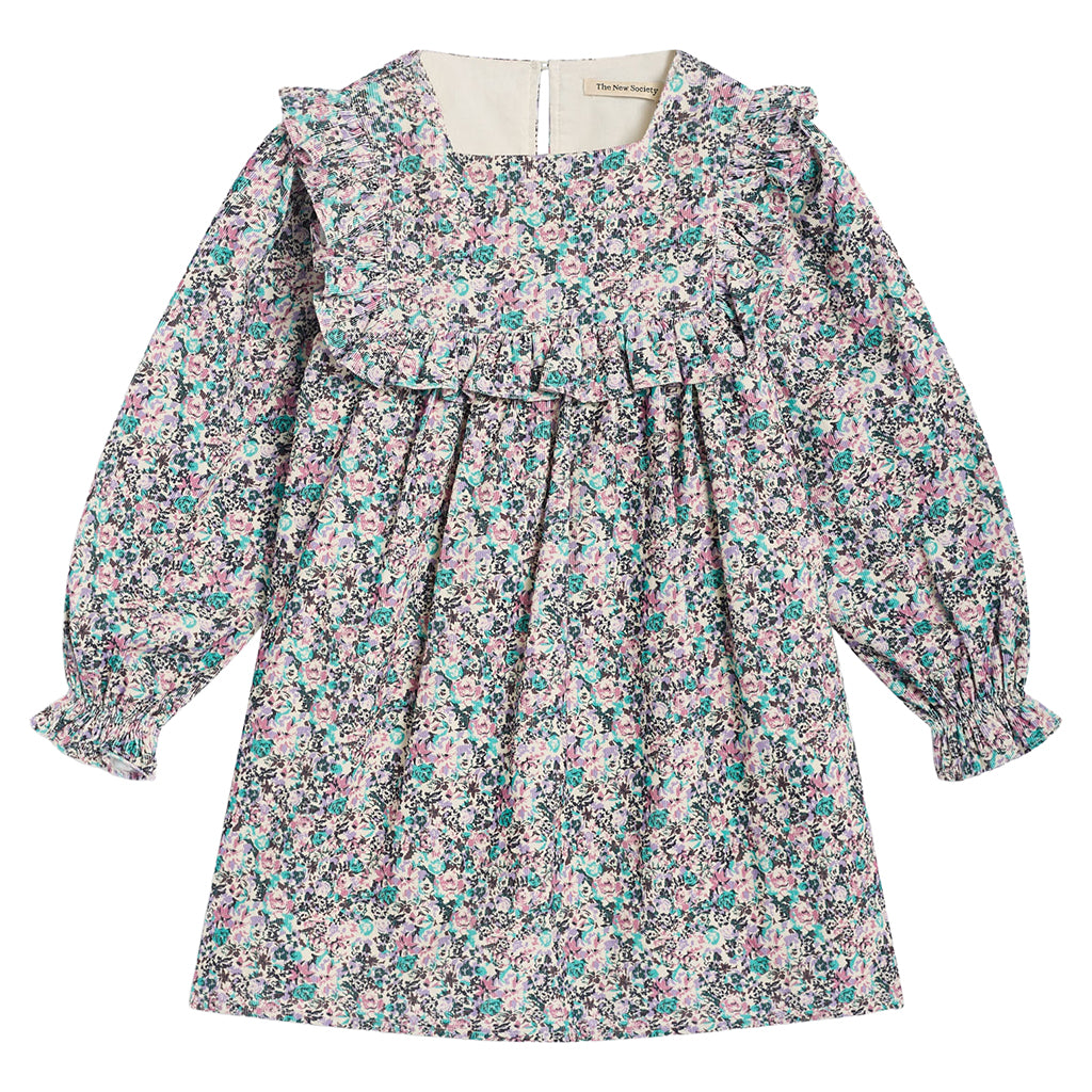 The New Society Child Ashby Dress Blue Floral Print