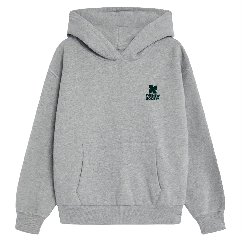 The New Society Child TNS Logo Sweatshirt Mid Grey Melange
