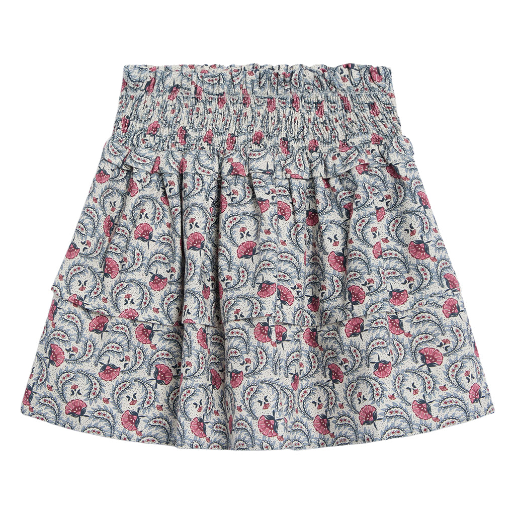 The New Society Child Nesta Skirt White Floral Print