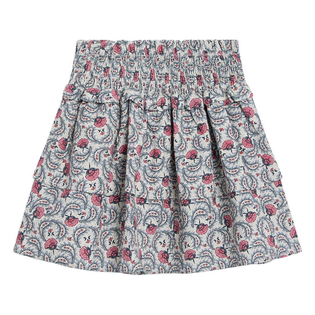 The New Society Child Nesta Skirt White Floral Print