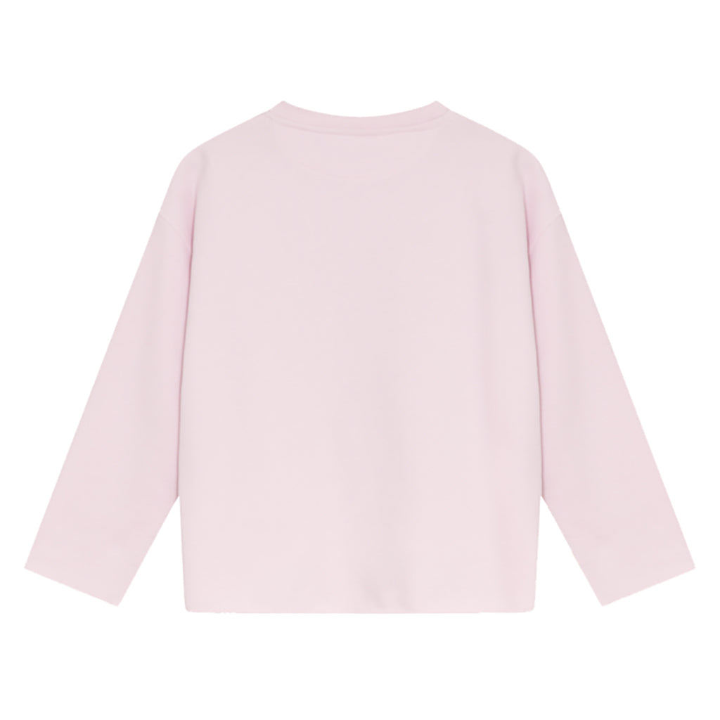 The New Society Child Smiley Sweatshirt Light Lilac Pink