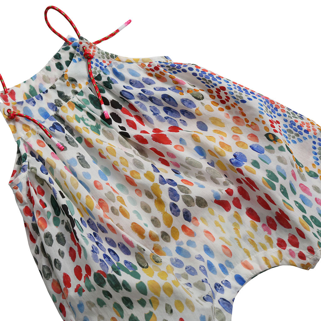 Tia Cibani Kids Baby Balao Romper Rainbow Print