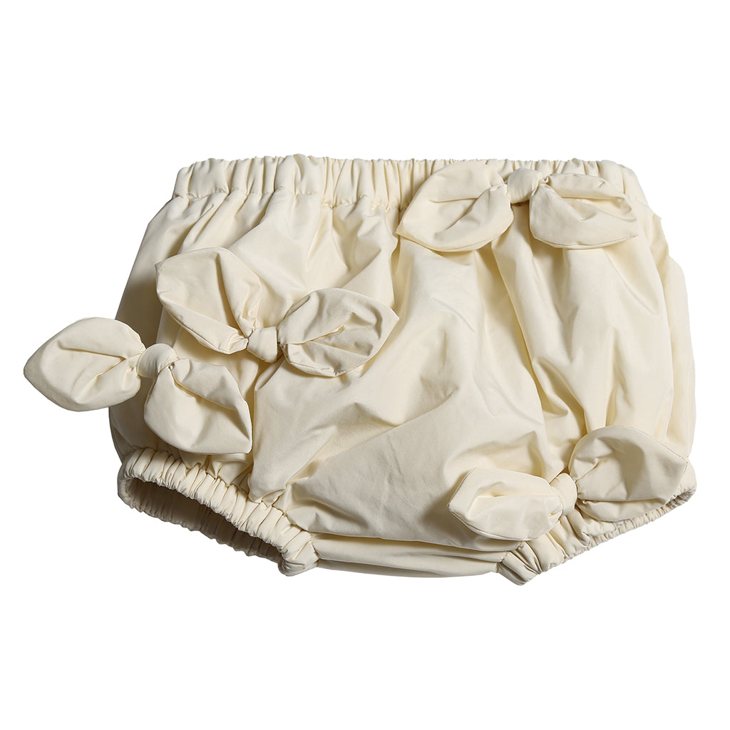 Tia Cibani Kids Baby Estrella Bow Bloomers Opal Cream