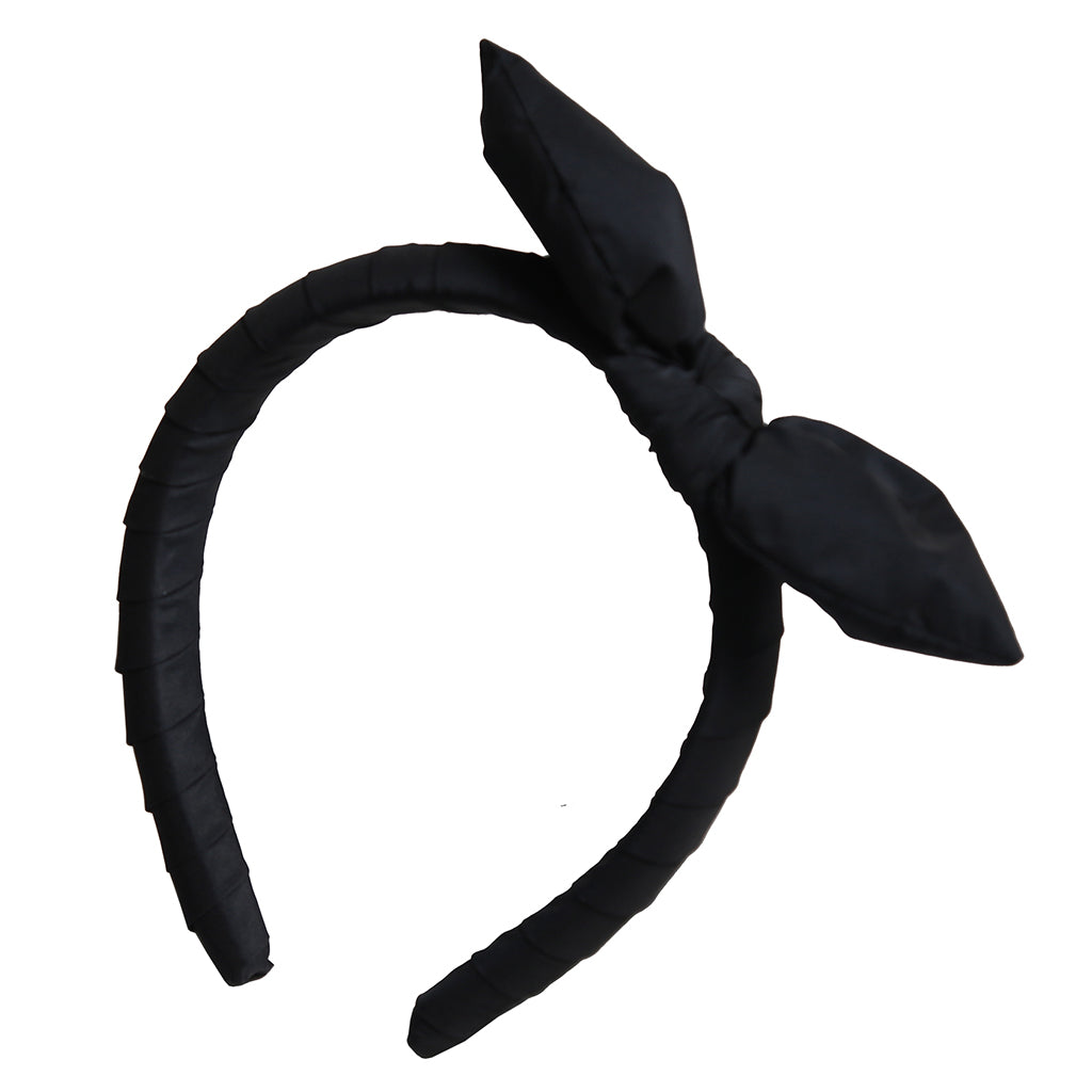 Tia Cibani Kids Child Estrella Asymmetric Bow Headband Sapphire Navy Blue