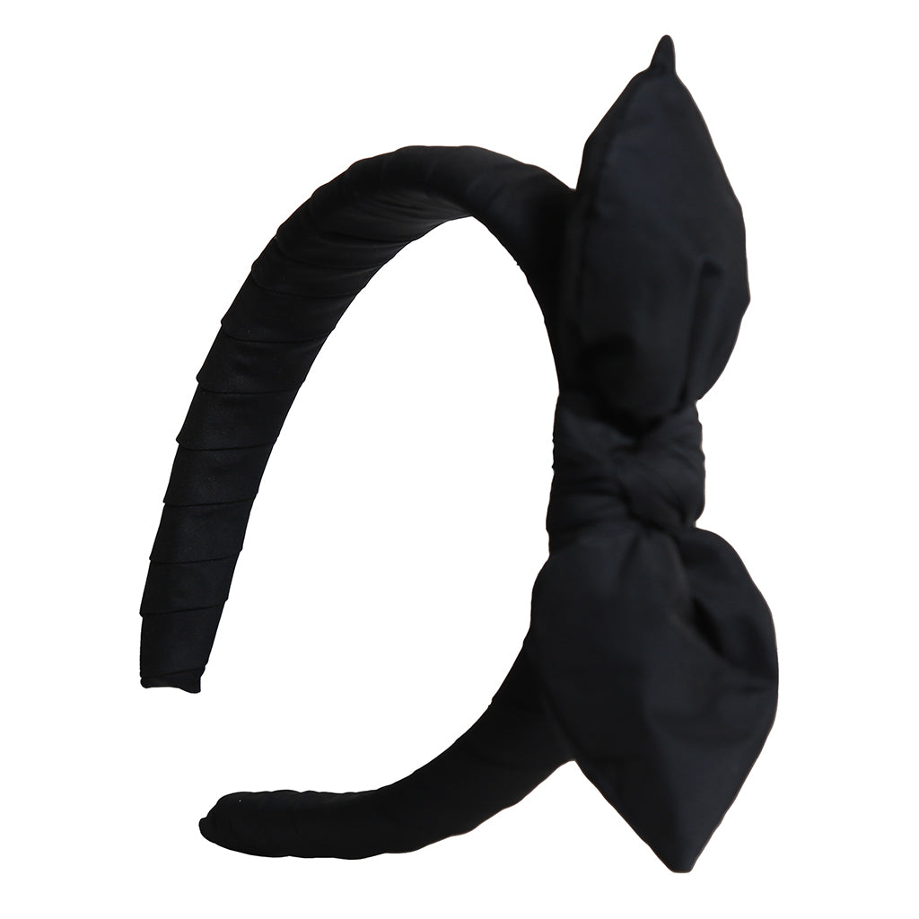Tia Cibani Kids Child Estrella Asymmetric Bow Headband Sapphire Navy Blue