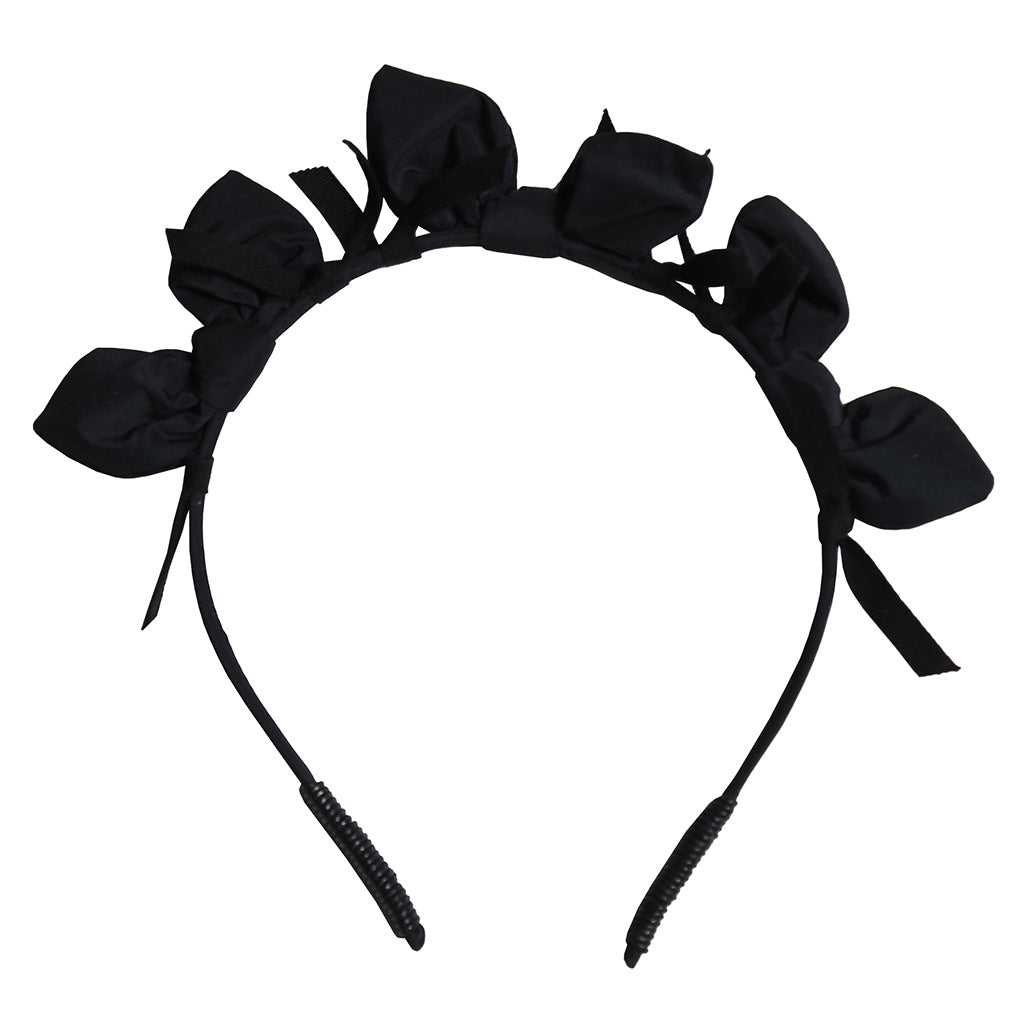 Tia Cibani Kids Child Estrella Bow Crown Headband Sapphire Navy Blue