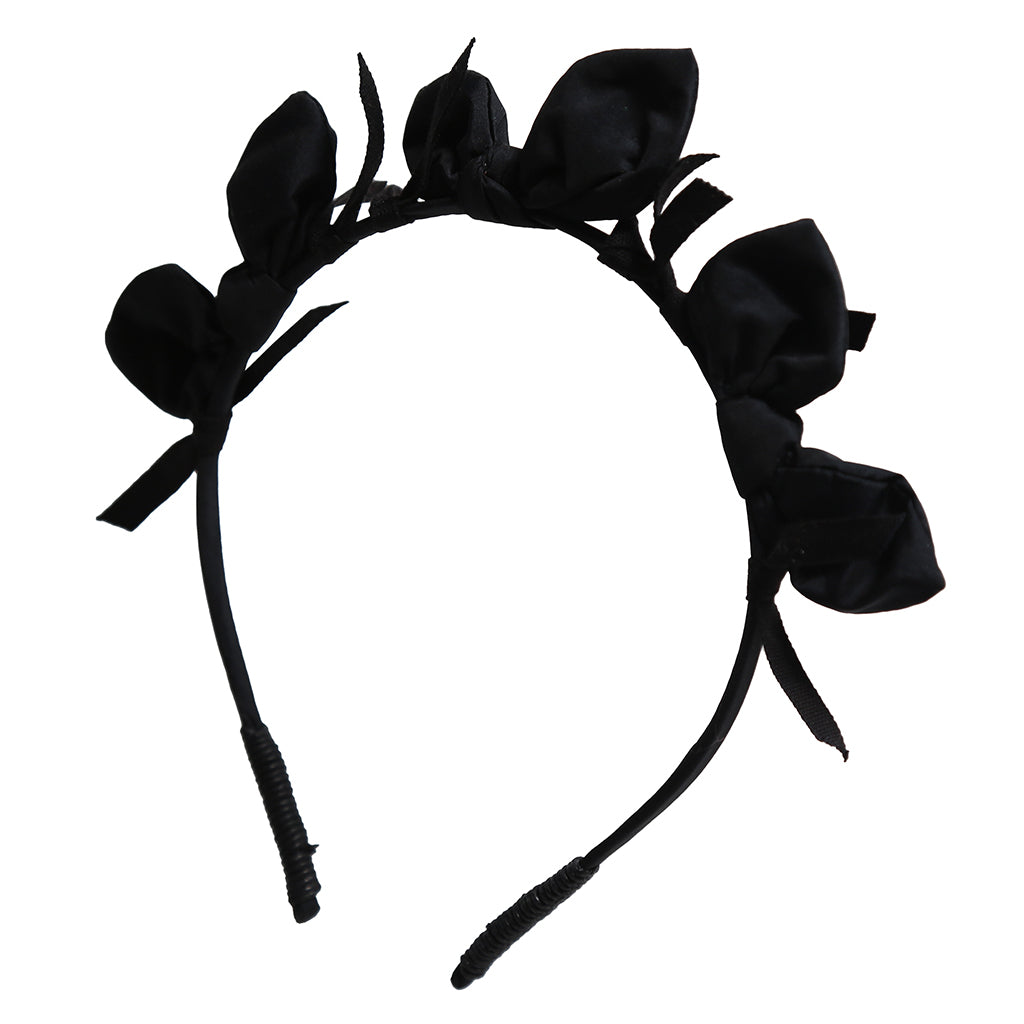 Tia Cibani Kids Child Estrella Bow Crown Headband Sapphire Navy Blue