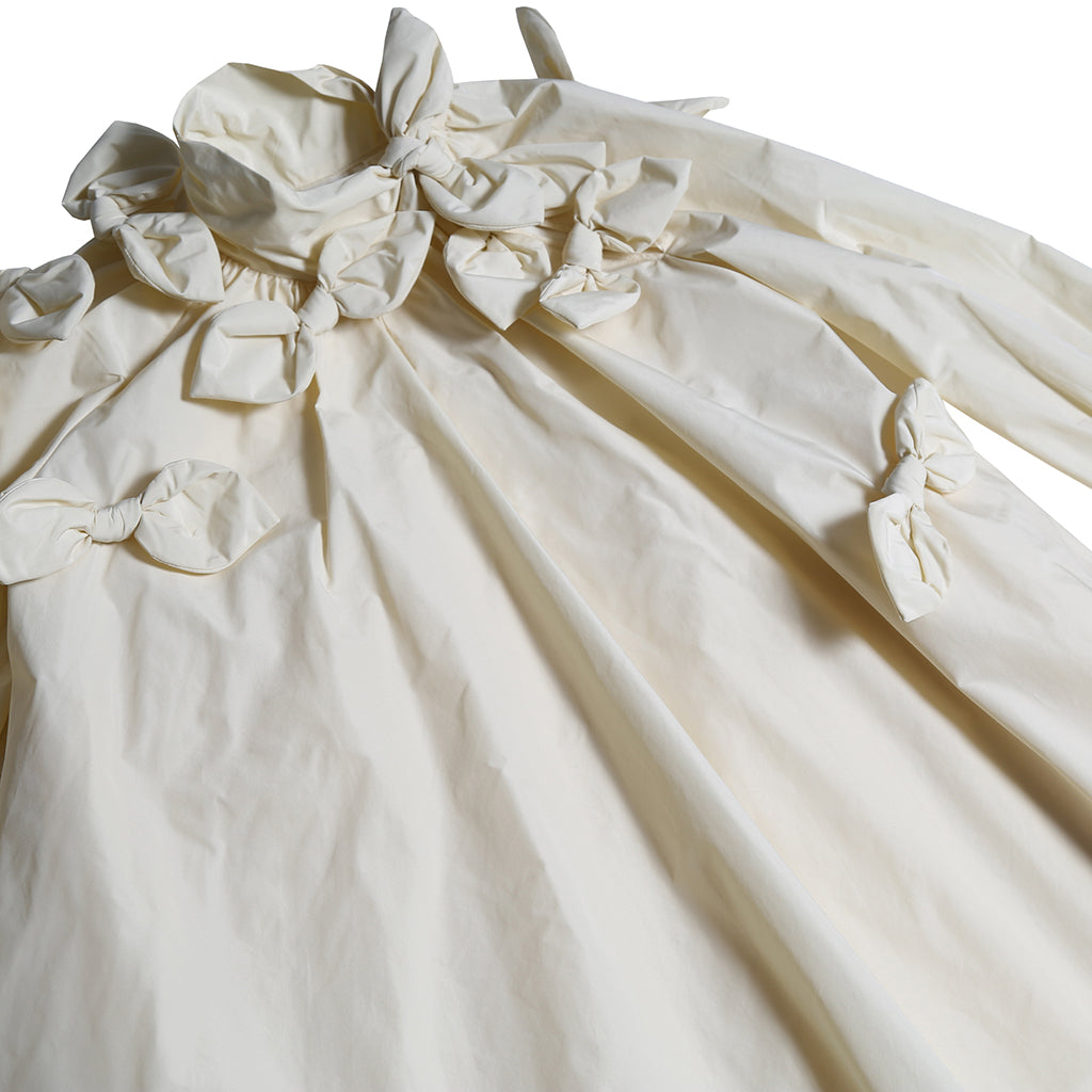 Tia Cibani Kids Child Estrella Bow Dress Opal Cream