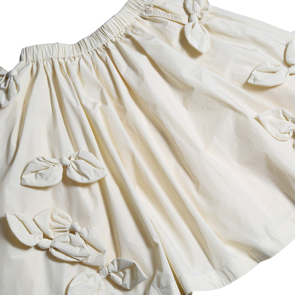 Tia Cibani Kids Child Estrella Bow Skirt Opal Cream