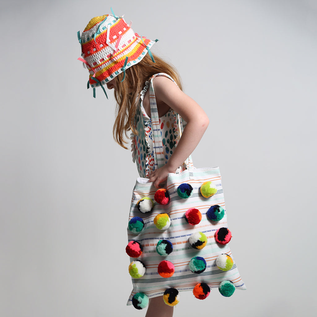 Tia Cibani Kids Child Marina Ruffle Swimsuit Rainbow Print