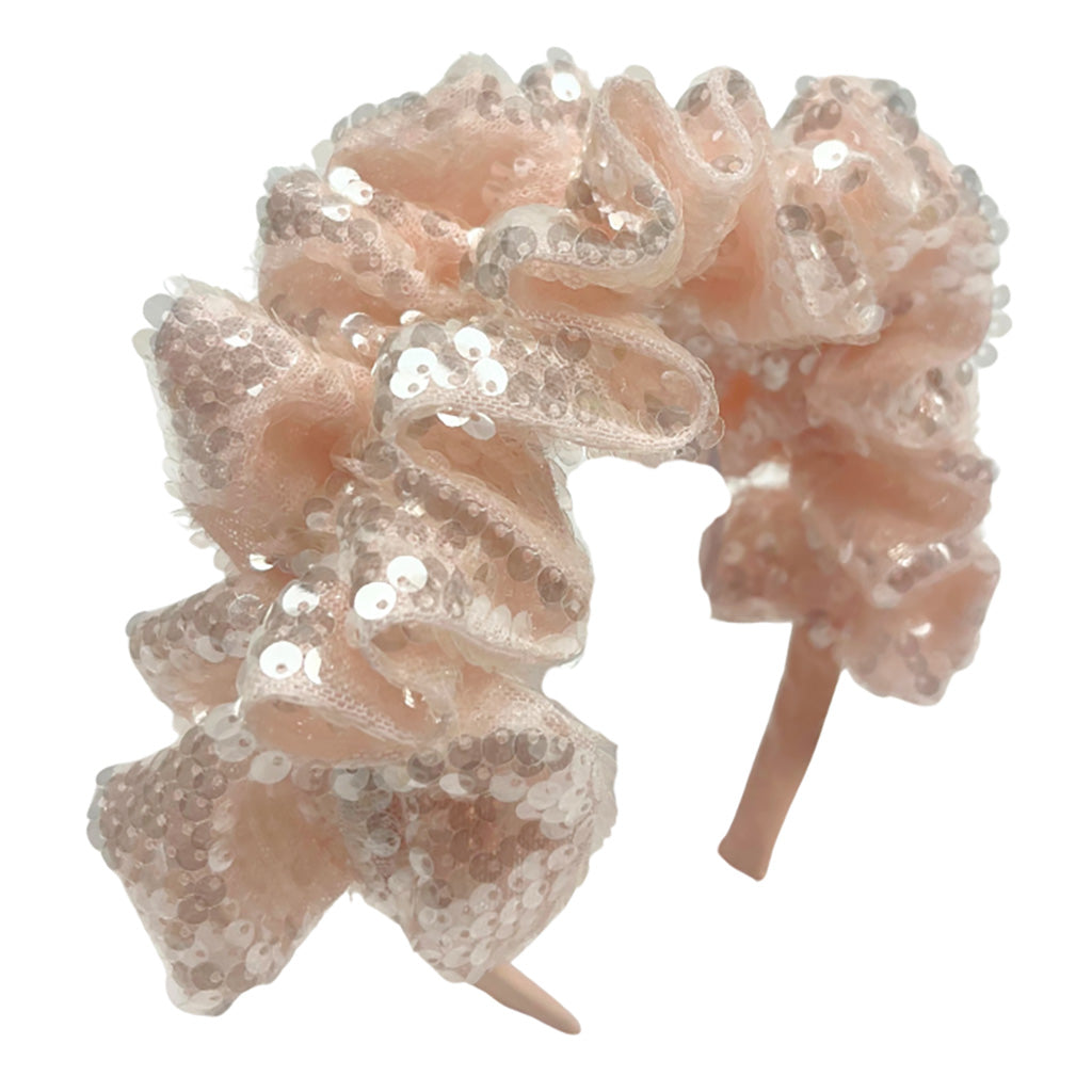 Tia Cibani Kids Child Stella Flounce Headband Pink