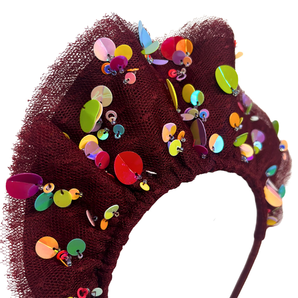 Tia Cibani Kids Child Stella Tiered Tiara Headband Berry Red