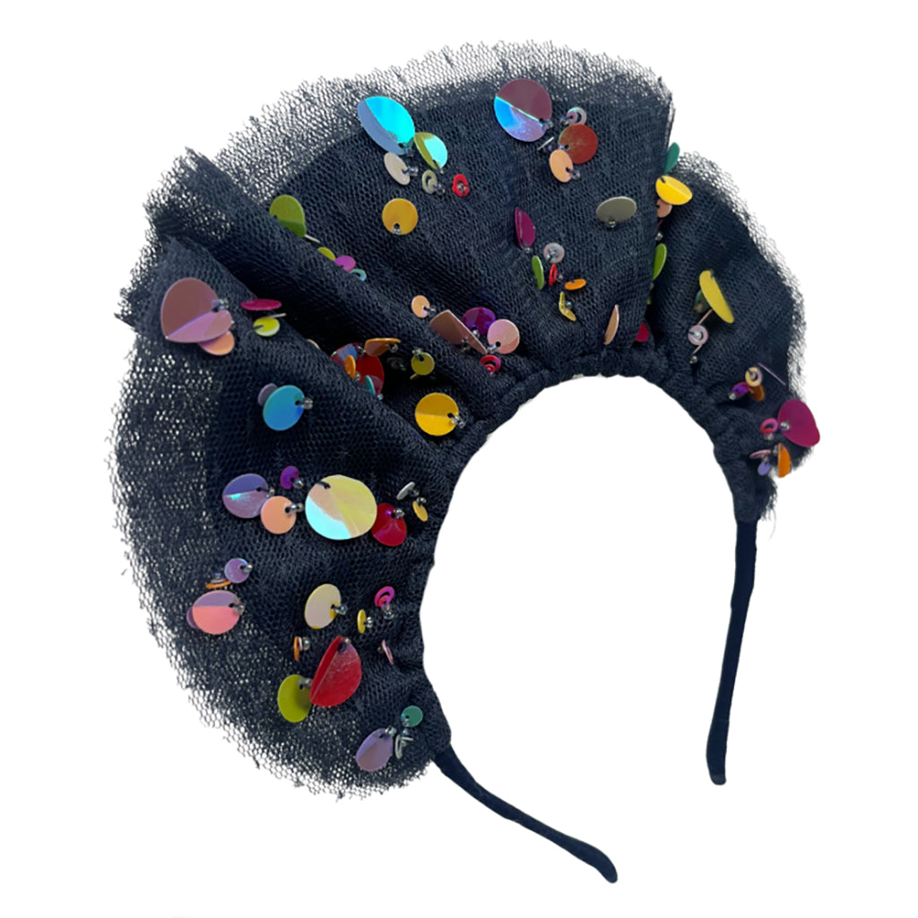 Tia Cibani Kids Child Stella Tiered Tiara Headband Denim Blue