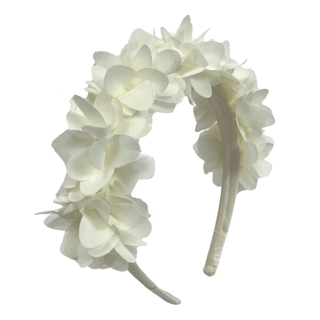 Tia Cibani Kids Child 3D Flower Headband Honey Cream