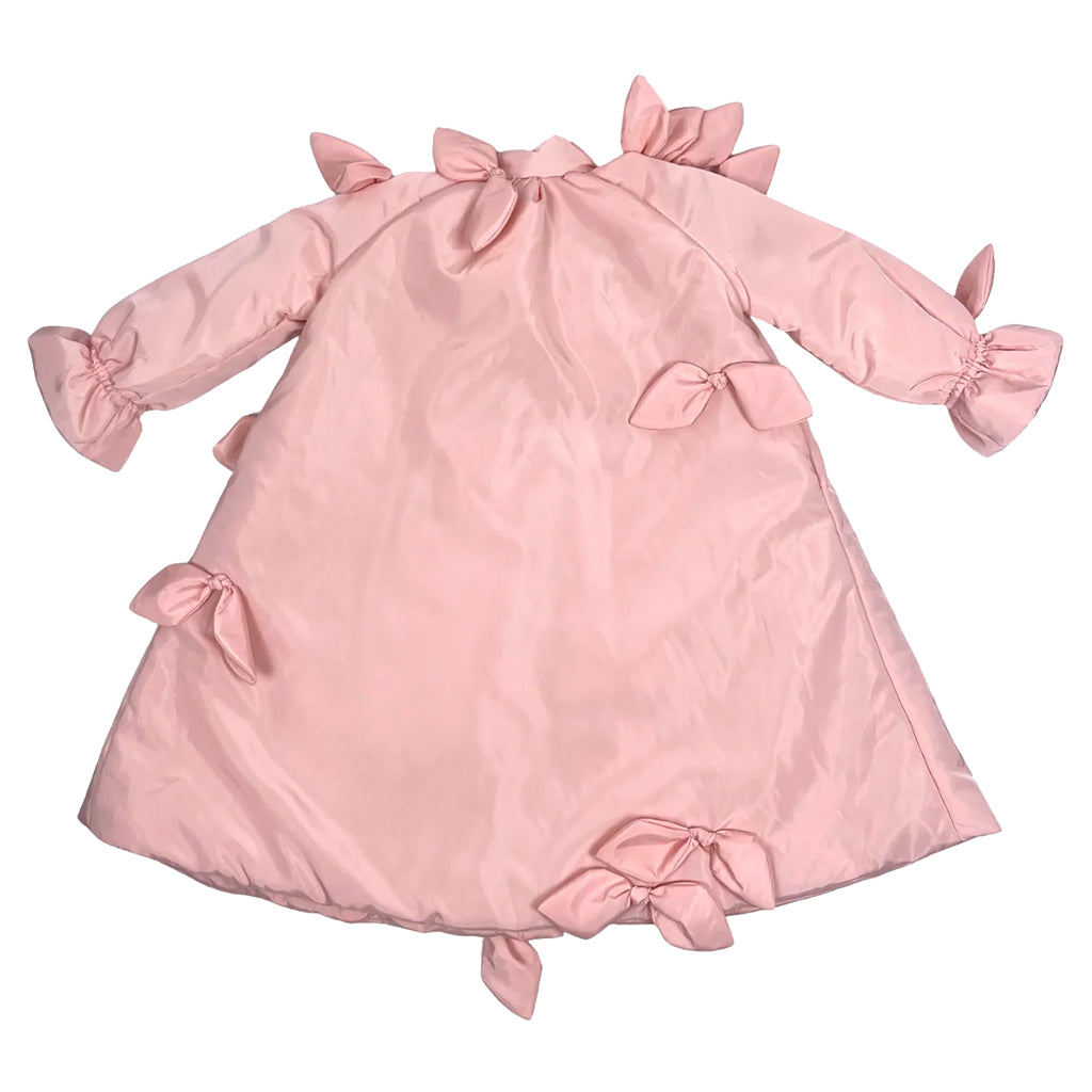 Tia Cibani Kids Child Estrella Bow Embellished Coat Pink