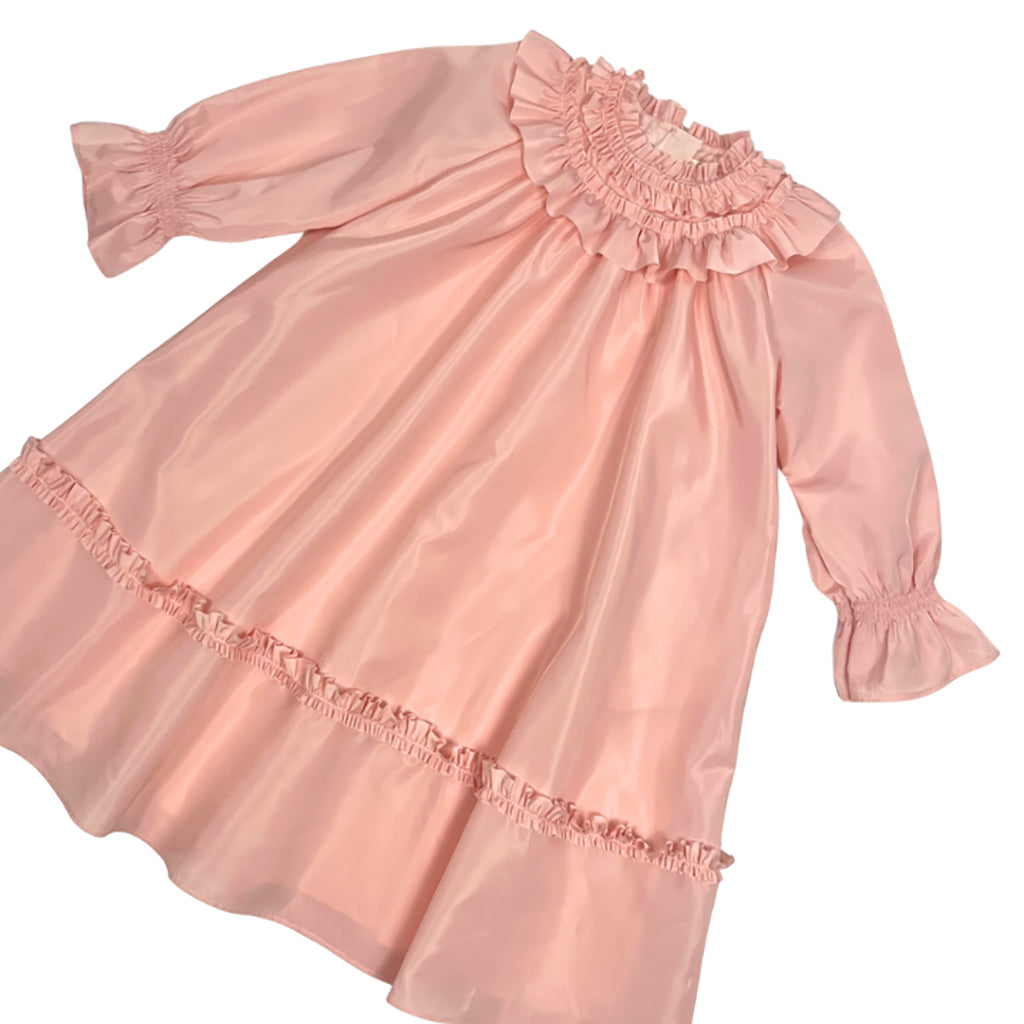 Tia Cibani Kids Child Prairie Tiered Dress Pink