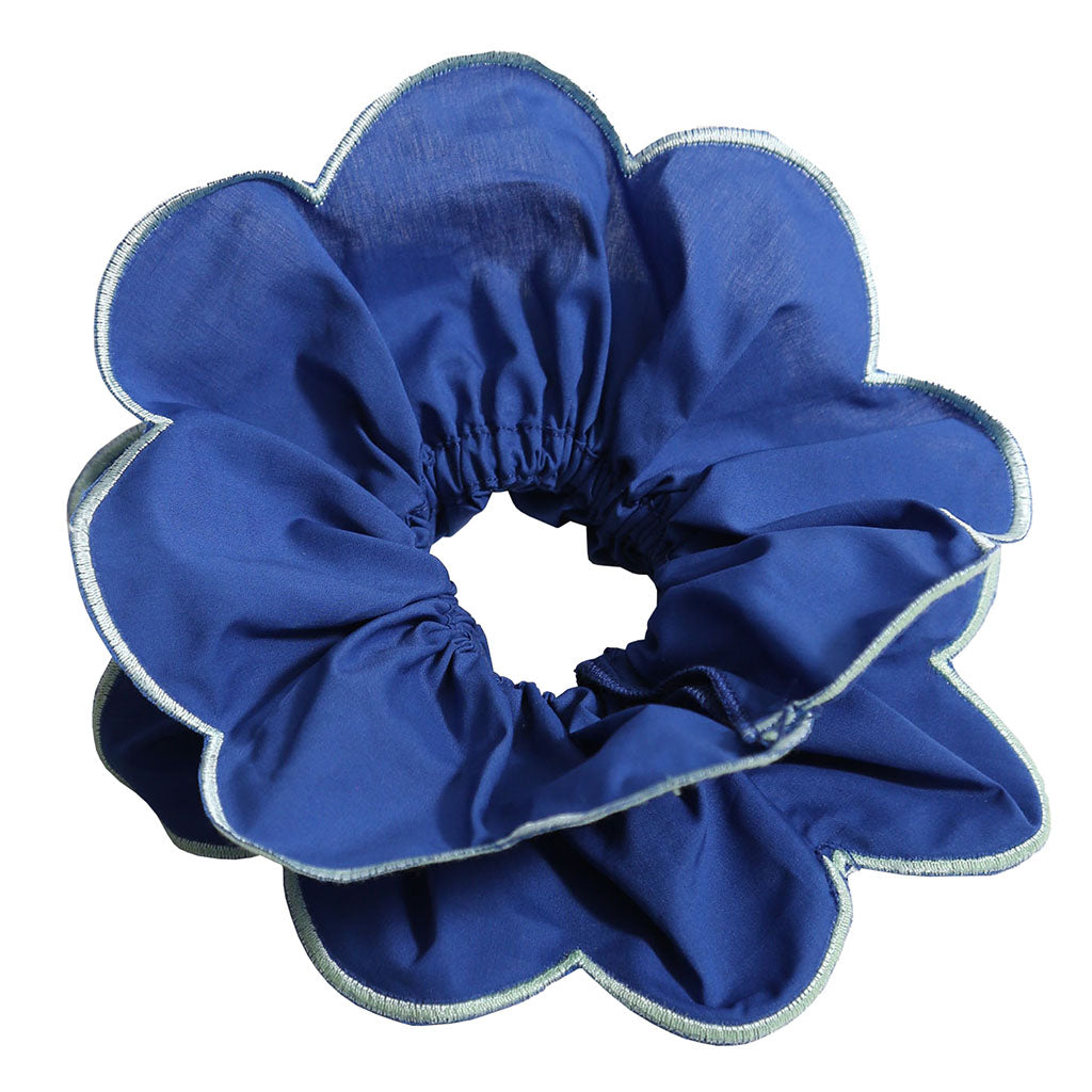 Tia Cibani Kids Laurel Scalloped Hair Tie Aegean Blue