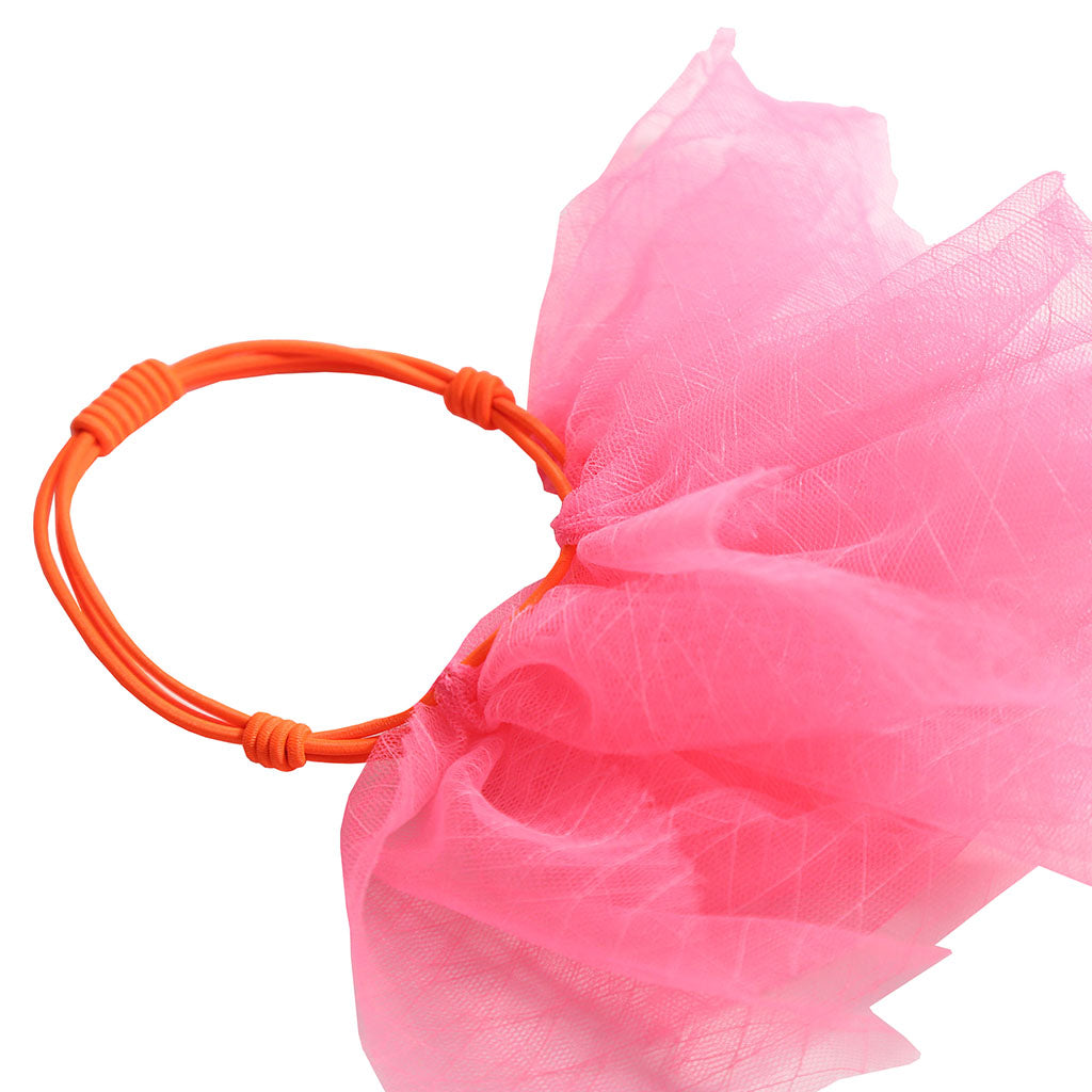 Tia Cibani Kids Margaretha Tulle Hair Tie Bougainvillea Pink