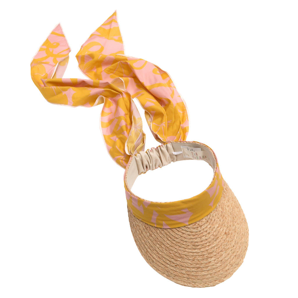 Tia Cibani Kids Child Shebelle Scarf Visor Hat Mango Mix Orange