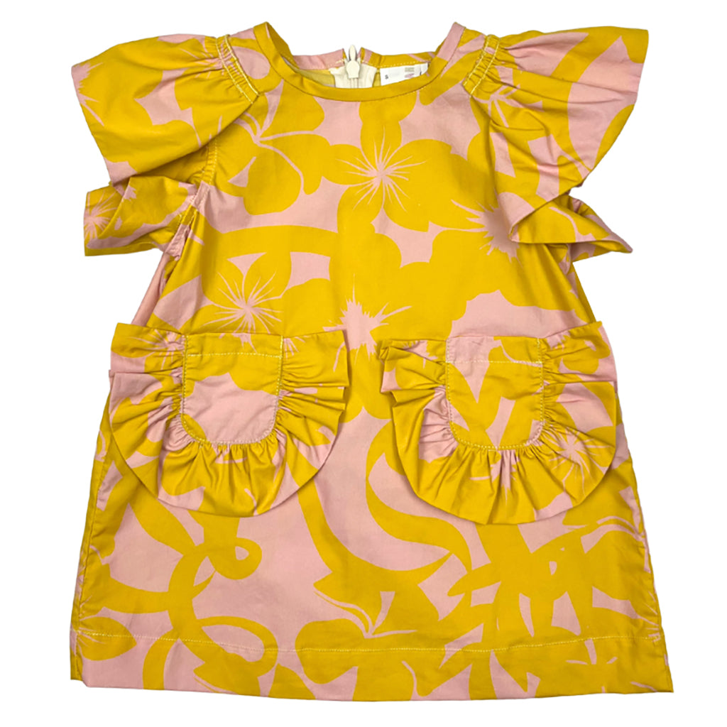 Tia Cibani Kids Baby Morgan Dress Mango Mix Orange