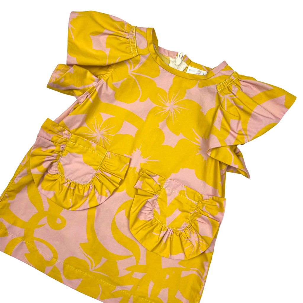 Tia Cibani Kids Baby Morgan Dress Mango Mix Orange