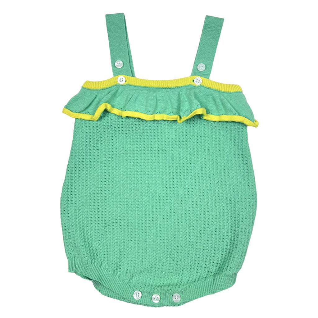 Tia Cibani Kids Baby Ellie Romper Mint Mix Green