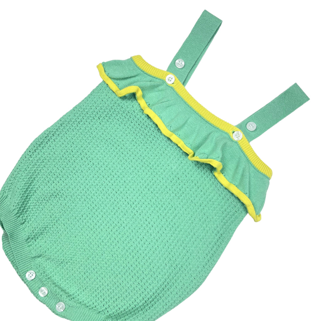 Tia Cibani Kids Baby Ellie Romper Mint Mix Green