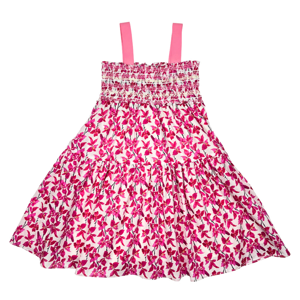 Tia Cibani Kids Child Madison Tiered Dress Orchid Mix Pink