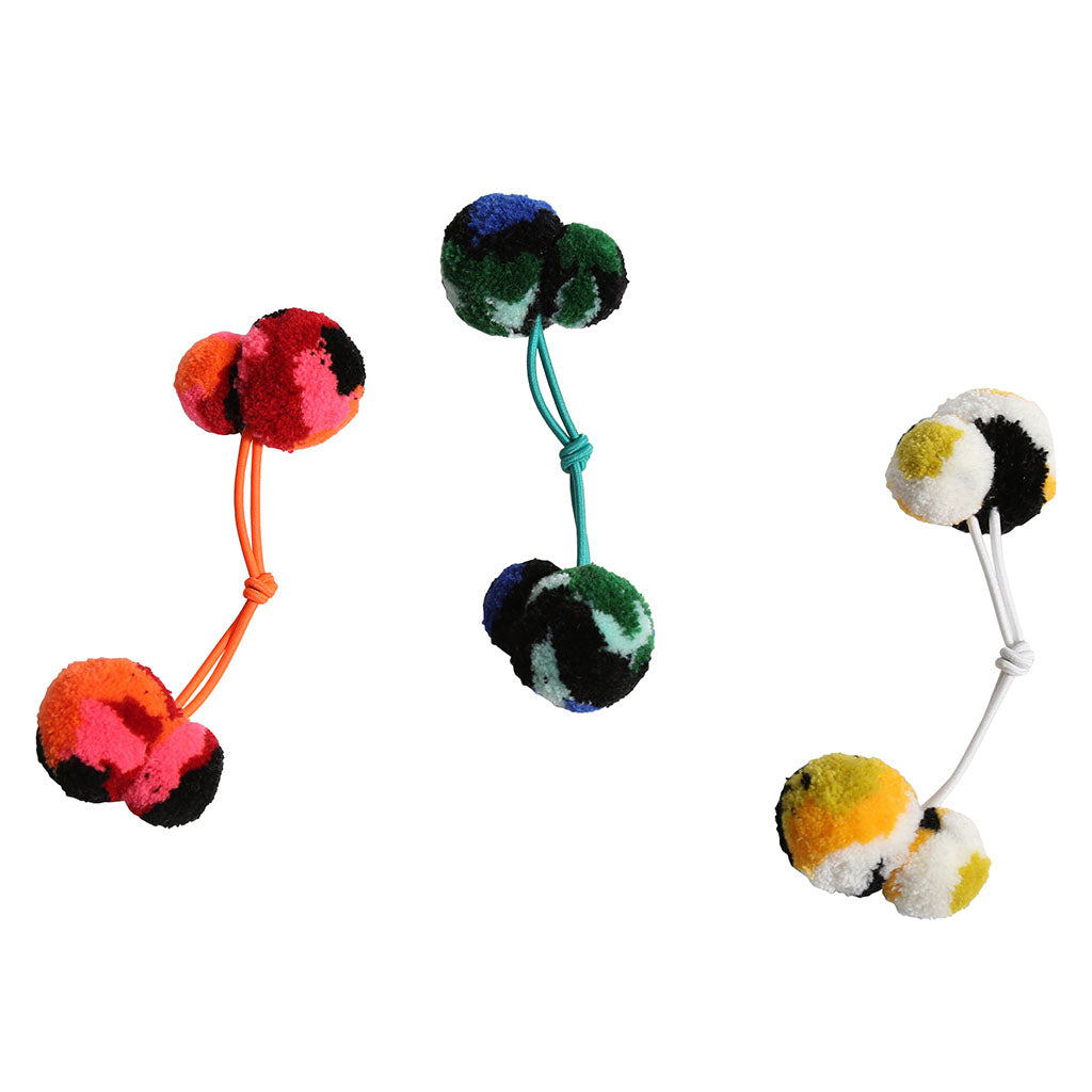 Tia Cibani Kids Petra Pompom Hair Ties Rainbow