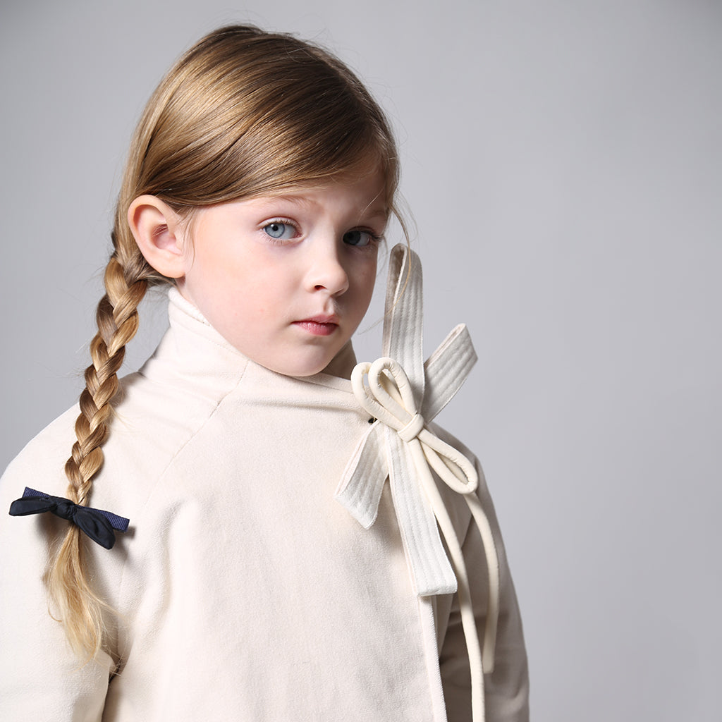 Tia Cibani Kids Set Of Two Estrella Bow Hair Clips Sapphire Navy Blue