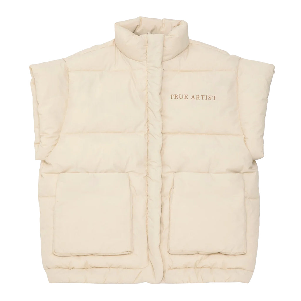 True Artist Child Padded Vest Oatmeal