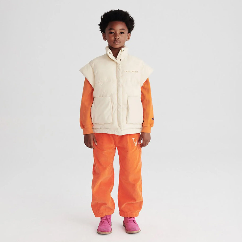 True Artist Child Padded Vest Oatmeal