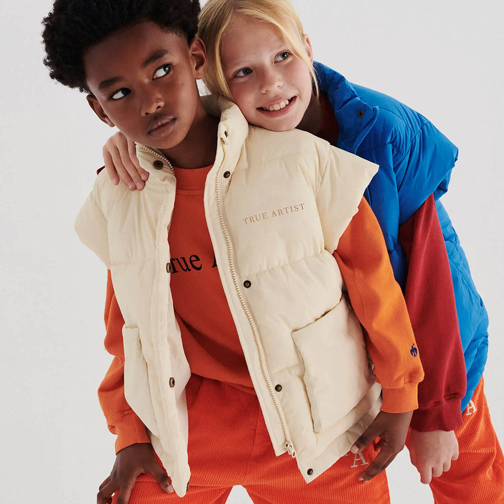 True Artist Child Padded Vest Oatmeal