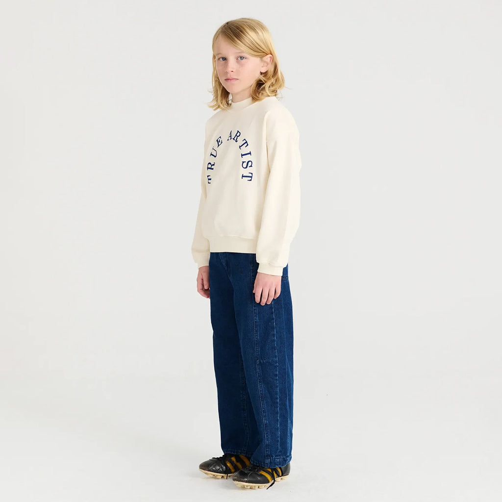 True Artist Child Sweatshirt Ivory White