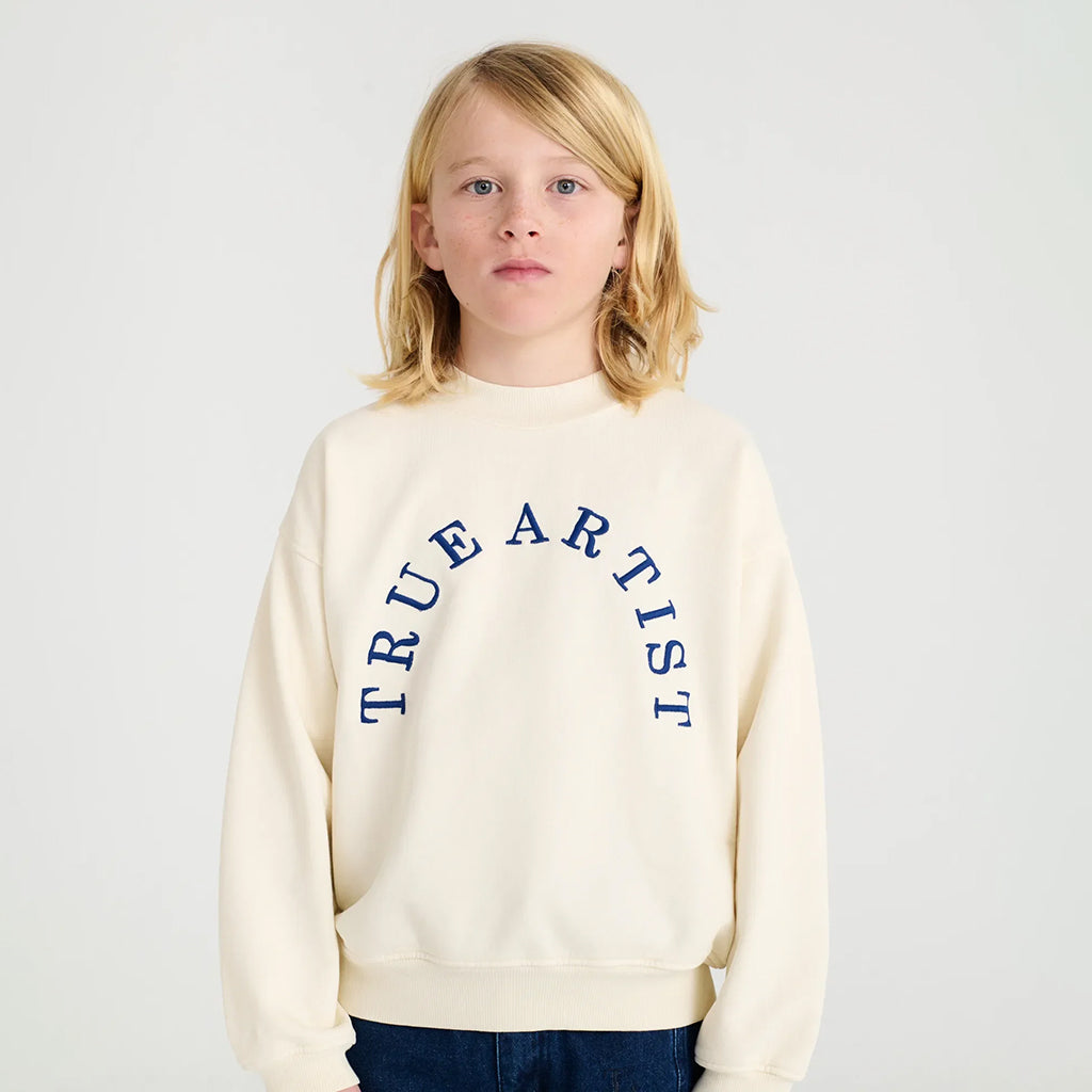 True Artist Child Sweatshirt Ivory White