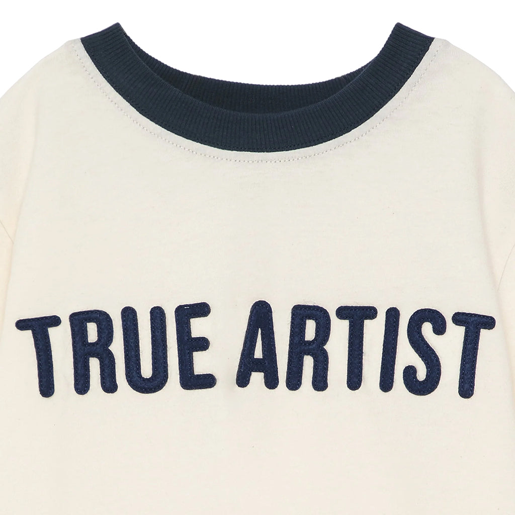 True Artist Child T-Shirt Block Ivory White