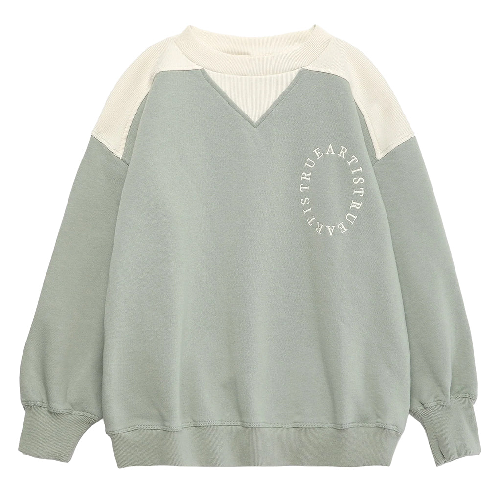 True Artist Child Sweatshirt nº14 Blue Surf Green
