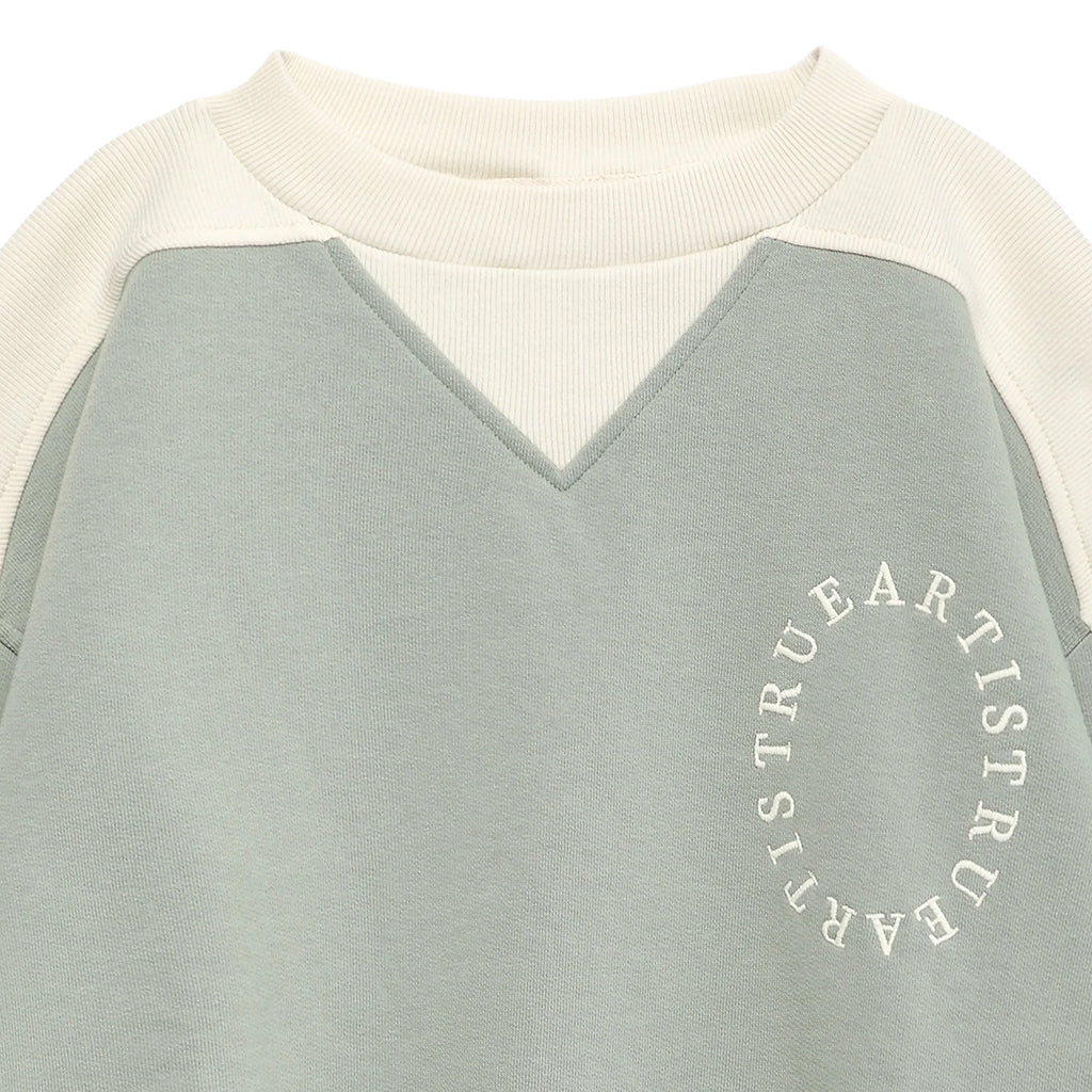 True Artist Child Sweatshirt nº14 Blue Surf Green