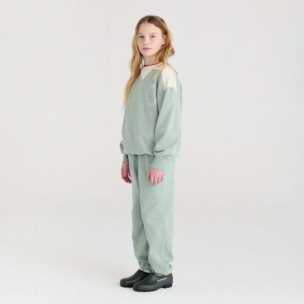 True Artist Child Sweatshirt nº14 Blue Surf Green