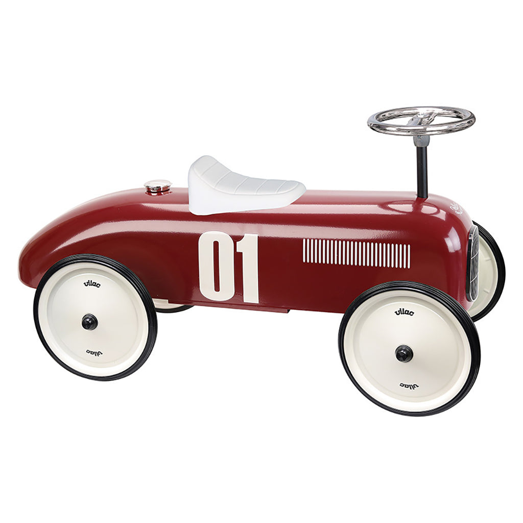 Vilac Vintage Ride On Car Burgundy Red