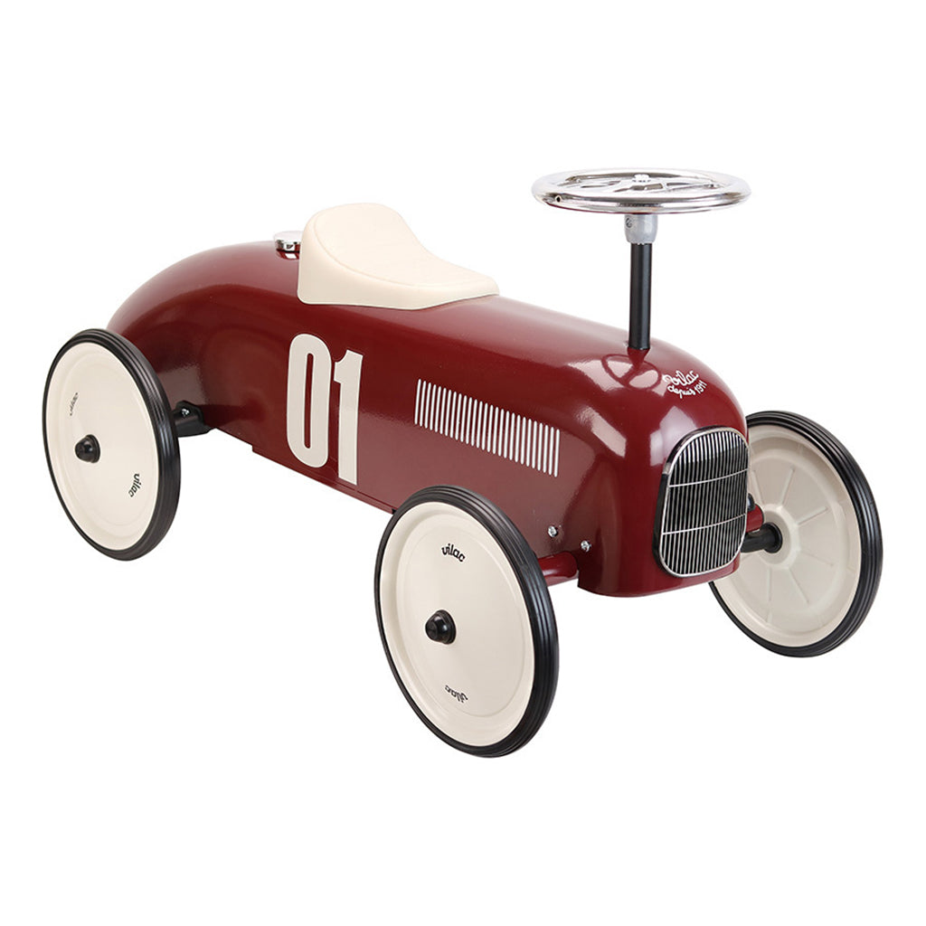 Vilac Vintage Ride On Car Burgundy Red
