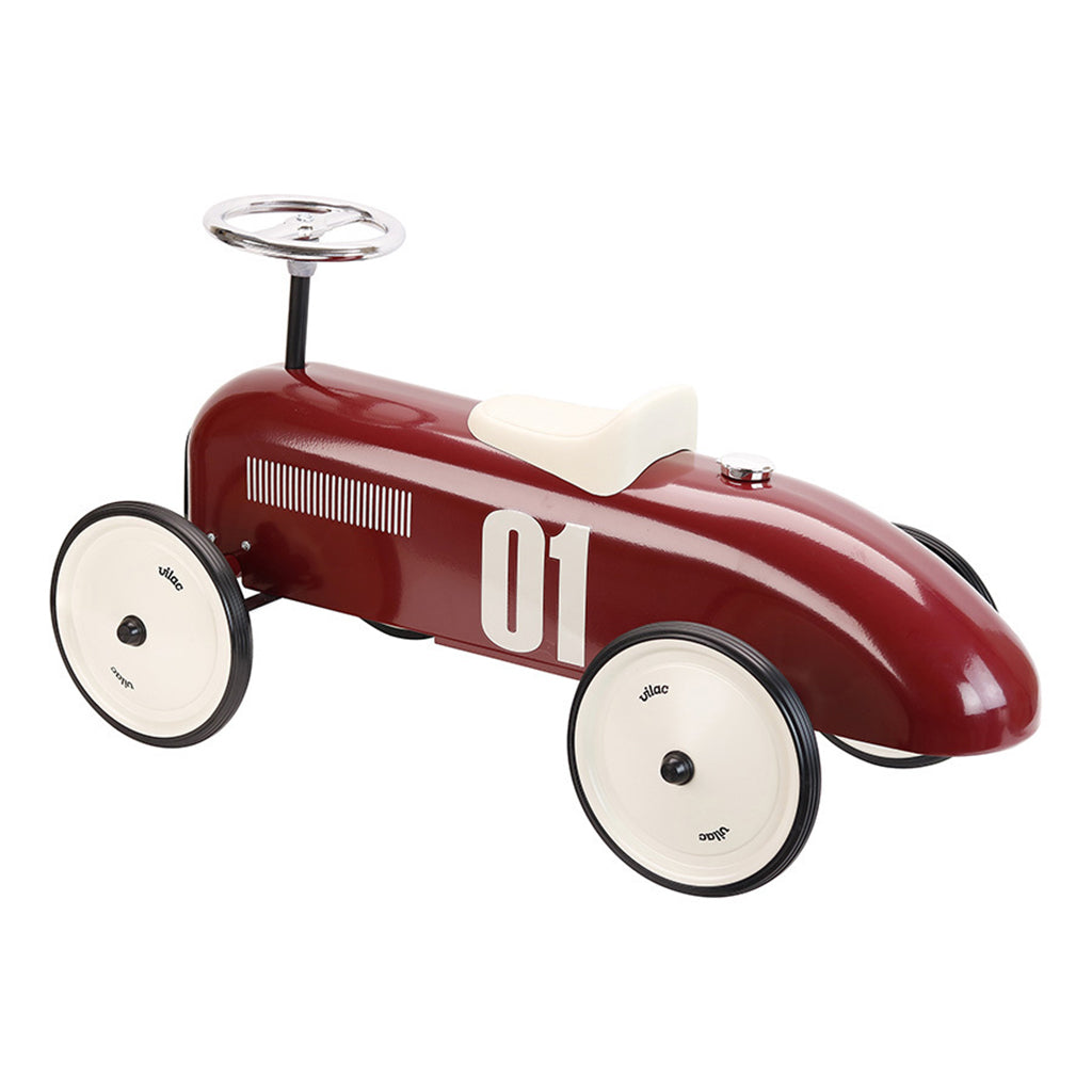Vilac Vintage Ride On Car Burgundy Red