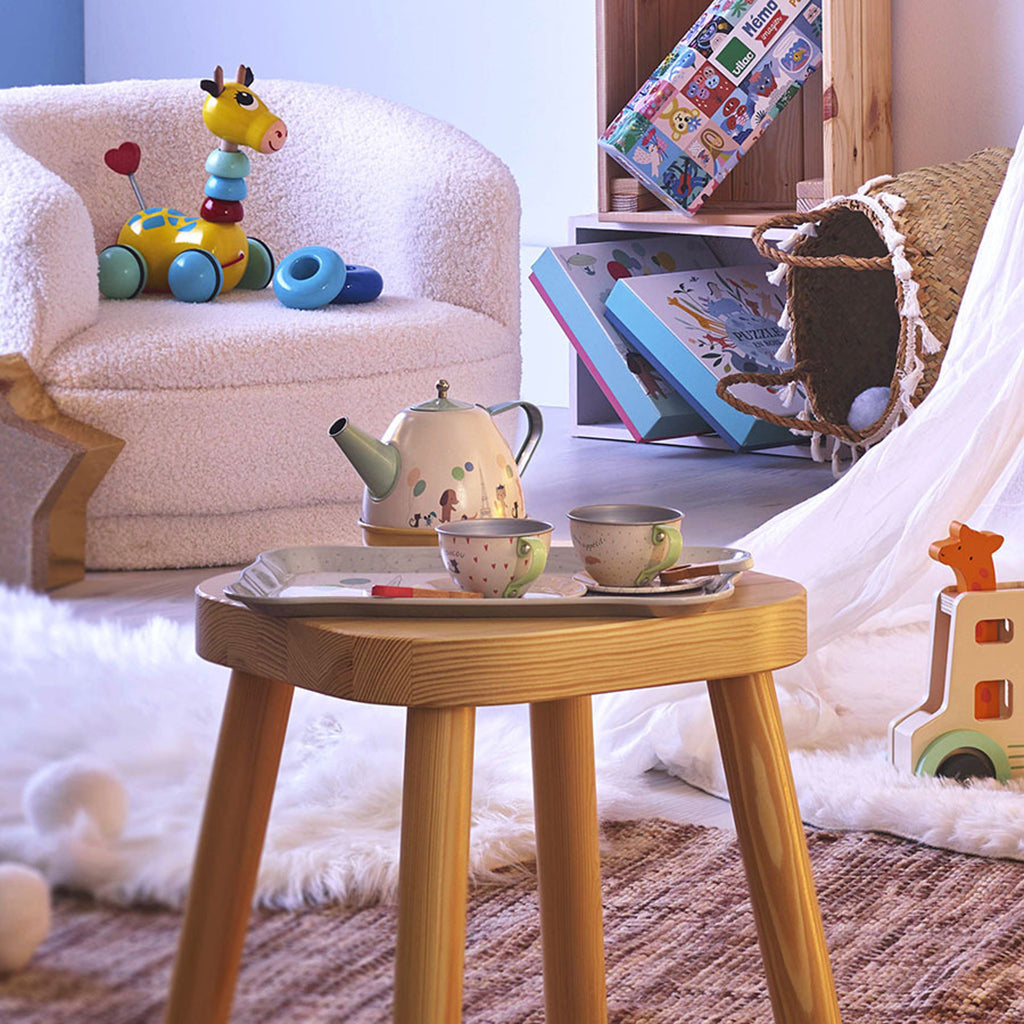 Vilac Nature Musical Tin Tea Set