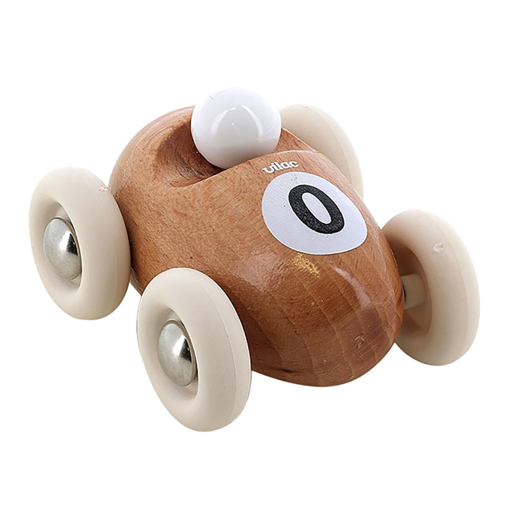 Vilac Wooden Mini Roadster Car Natural Brown
