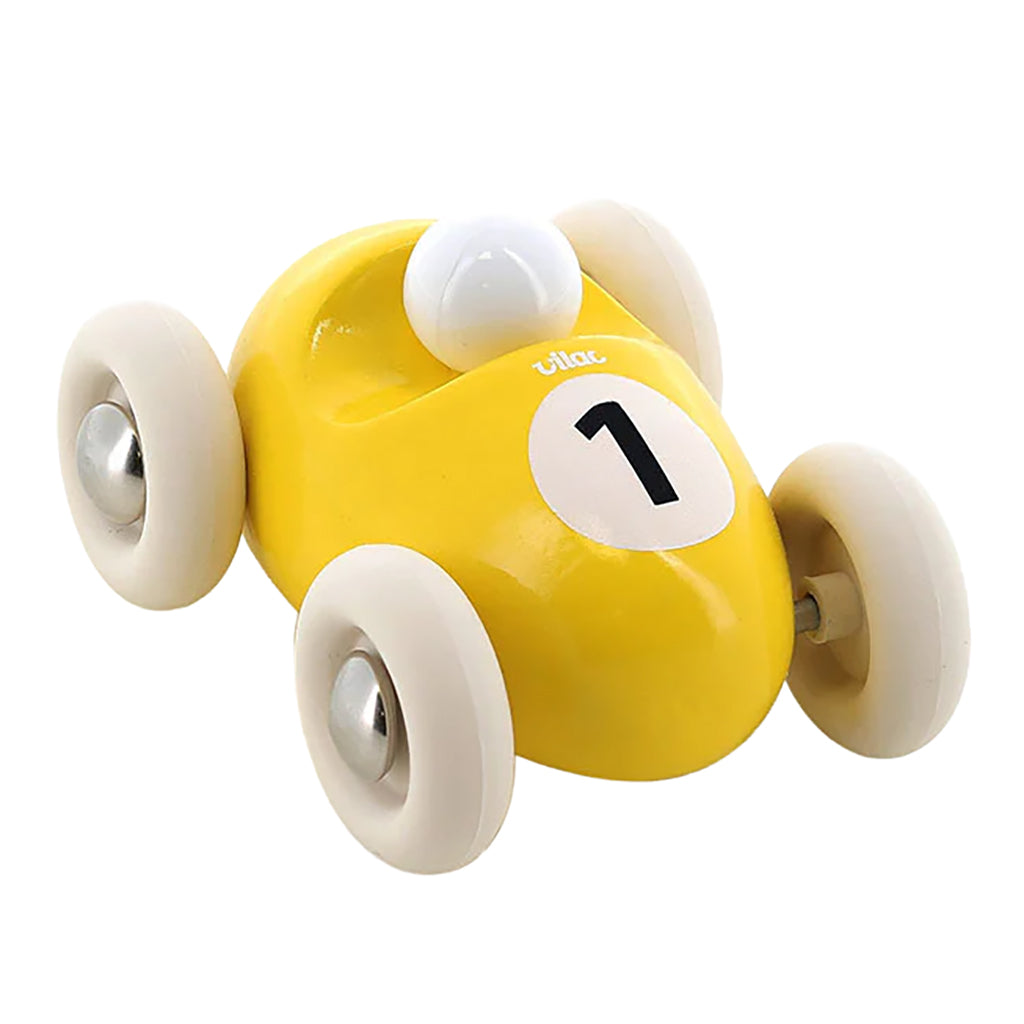 Vilac Wooden Mini Roadster Car Yellow