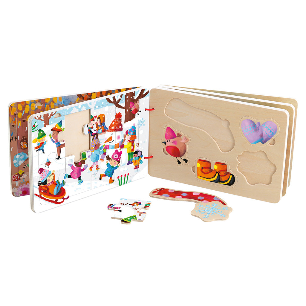 Vilac Wooden Puzzle Book The Four Seasons