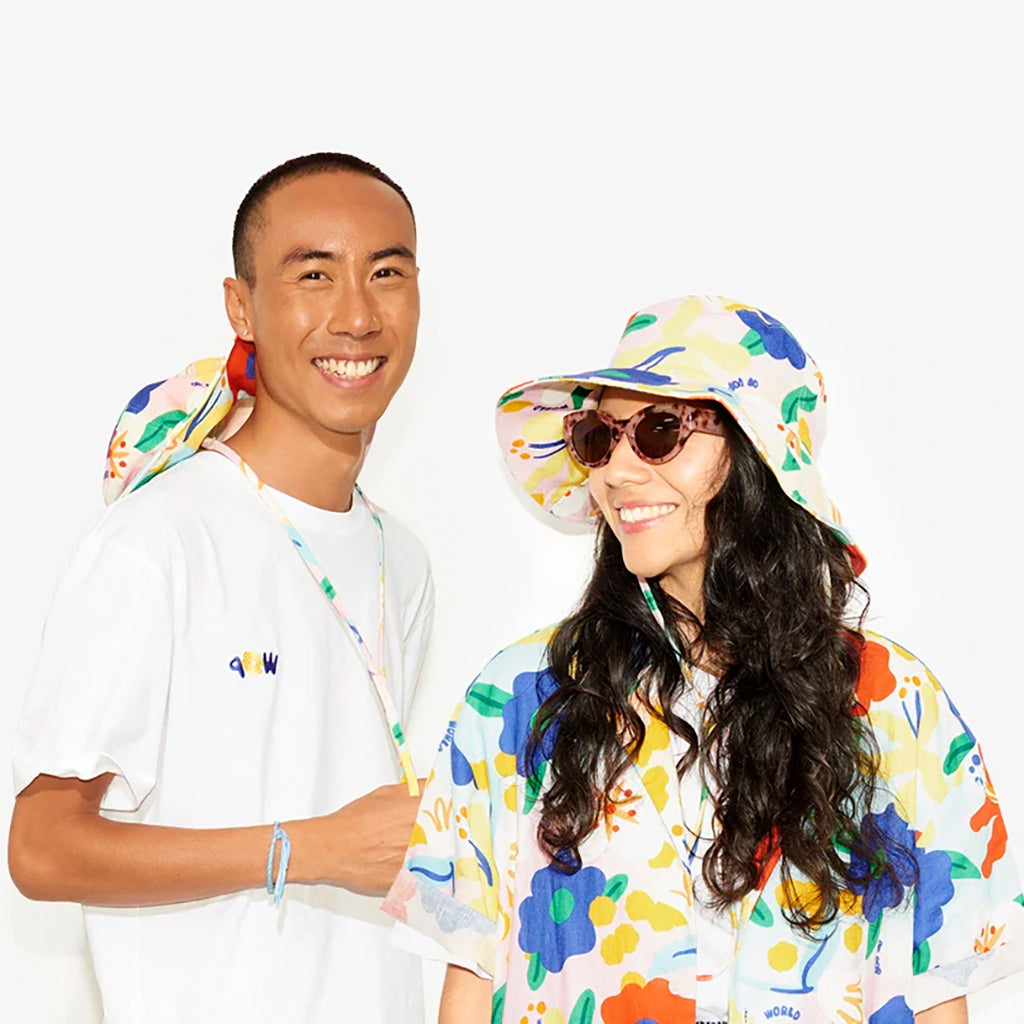 World of Pop Unisex Flower Power Hat Multicolour