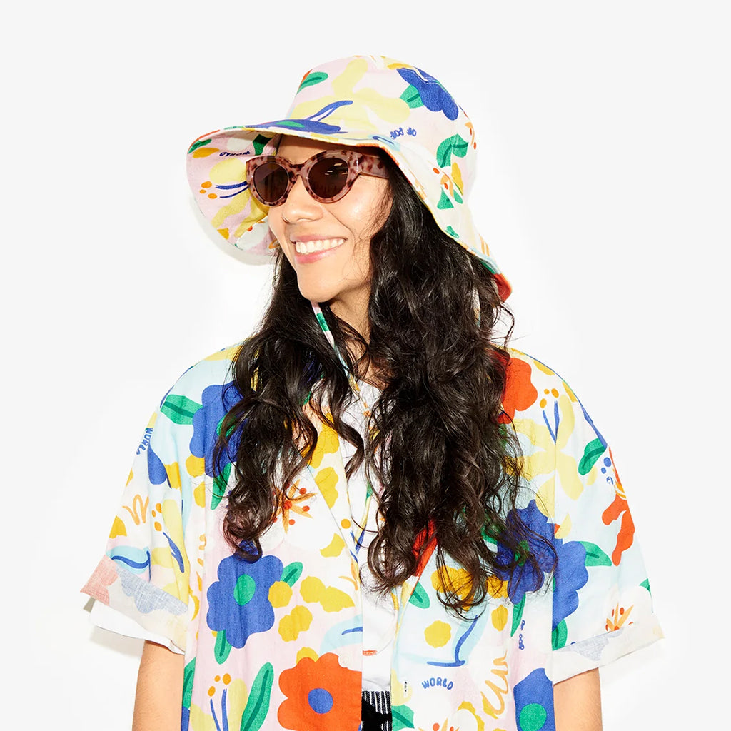 World of Pop Unisex Flower Power Hat Multicolour