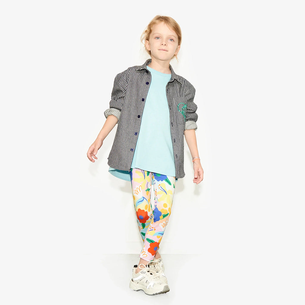 World of Pop Child Flower Power Leggings Multicolour