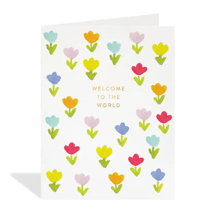 Halfpenny Postage Baby Card Welcome To the World